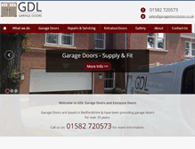 Tablet Screenshot of gdlgaragedoors.co.uk